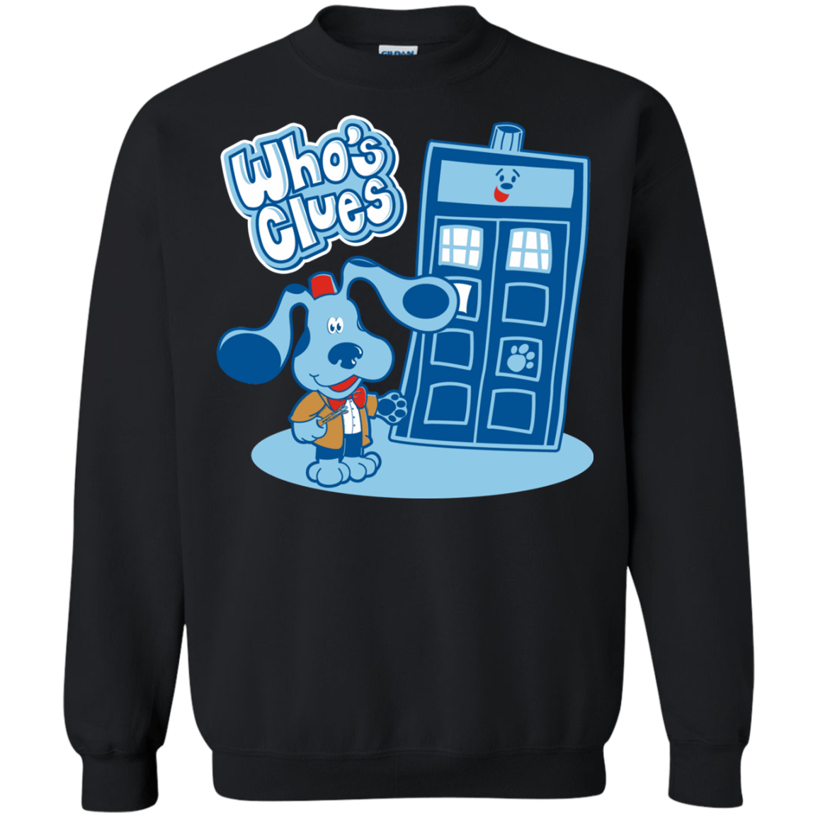 Sweatshirts Black / S Who's Clues Crewneck Sweatshirt