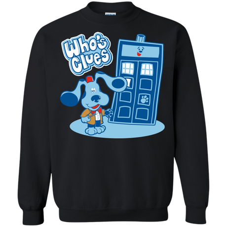 Sweatshirts Black / S Who's Clues Crewneck Sweatshirt