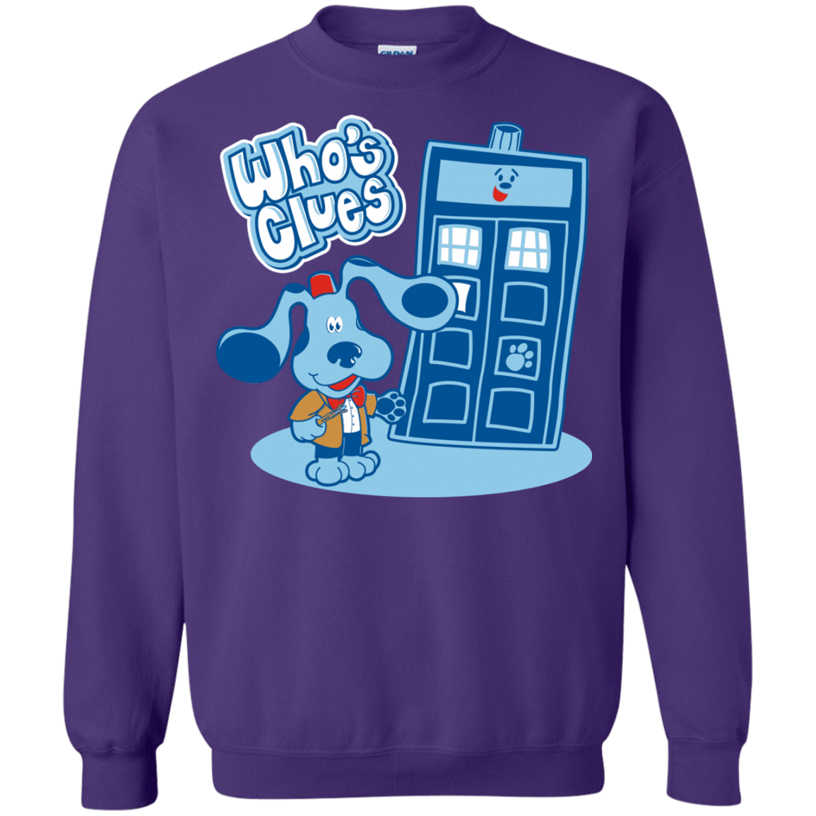Sweatshirts Purple / S Who's Clues Crewneck Sweatshirt