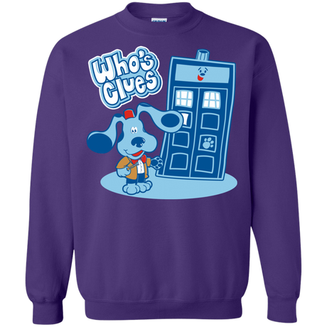 Sweatshirts Purple / S Who's Clues Crewneck Sweatshirt