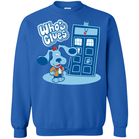 Sweatshirts Royal / S Who's Clues Crewneck Sweatshirt