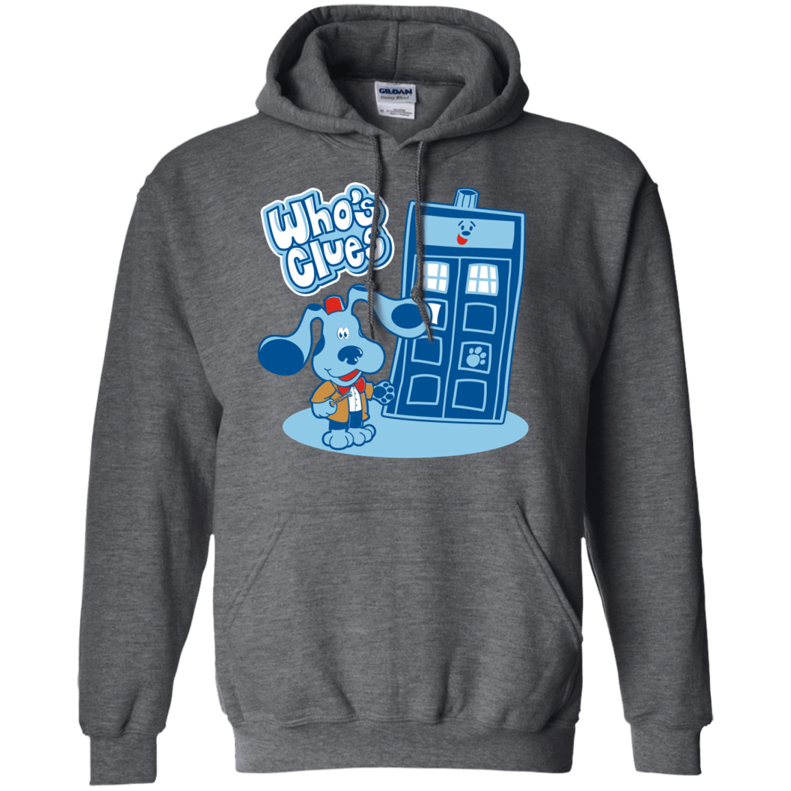 Sweatshirts Dark Heather / S Who's Clues Pullover Hoodie