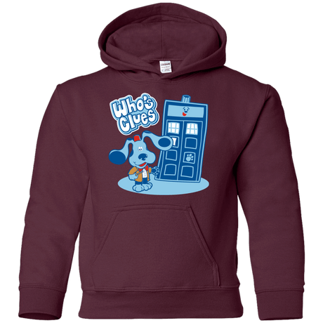 Sweatshirts Maroon / YS Who's Clues Youth Hoodie