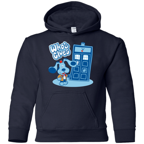 Sweatshirts Navy / YS Who's Clues Youth Hoodie