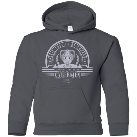Sweatshirts Charcoal / YS Who Villains Cybermen Youth Hoodie