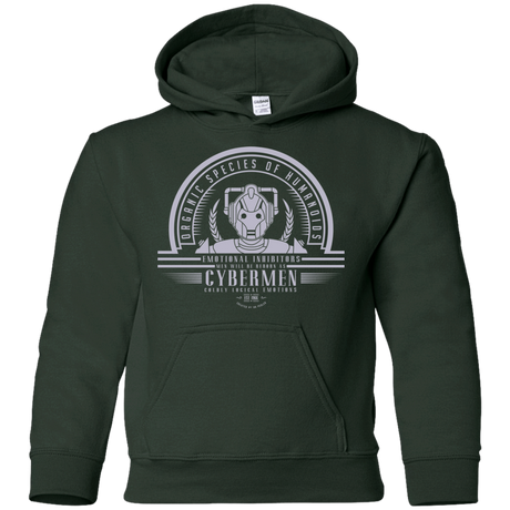 Sweatshirts Forest Green / YS Who Villains Cybermen Youth Hoodie