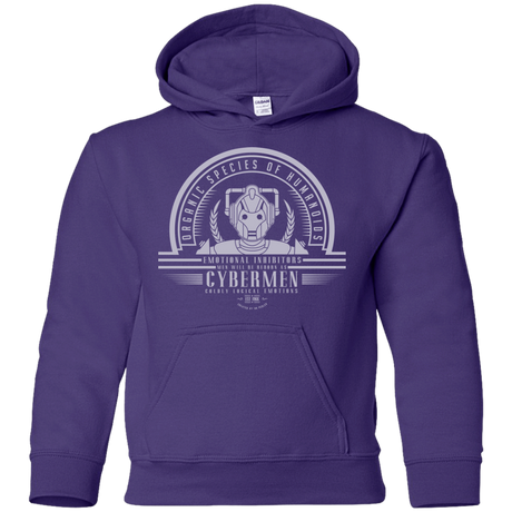 Sweatshirts Purple / YS Who Villains Cybermen Youth Hoodie