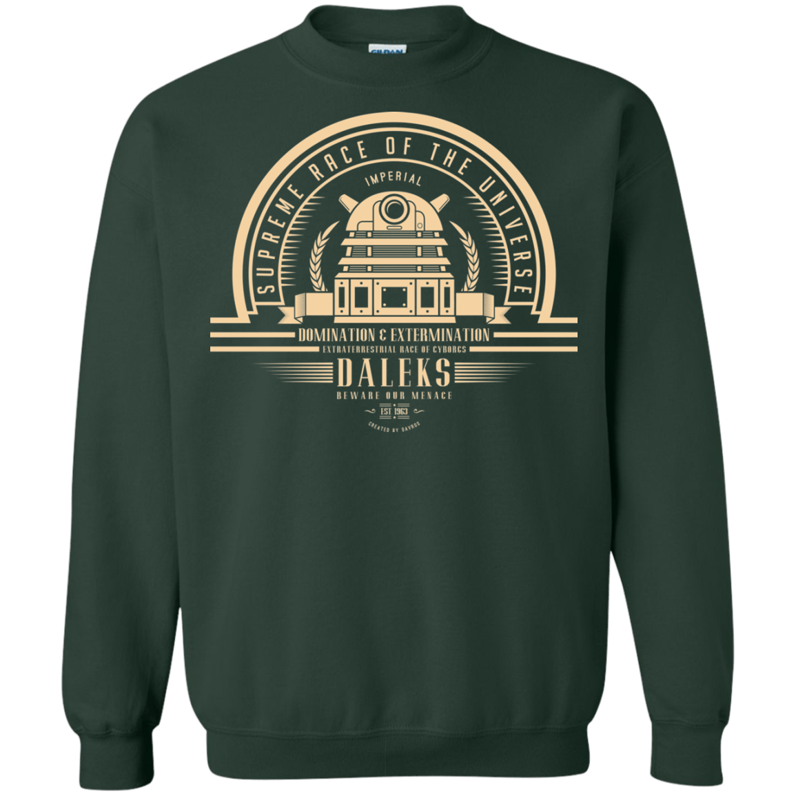 Sweatshirts Forest Green / Small Who Villains Daleks Crewneck Sweatshirt