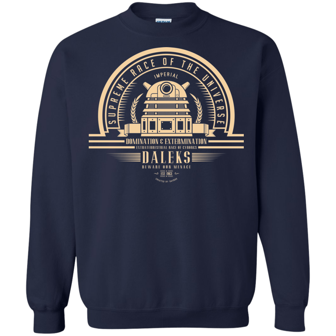 Sweatshirts Navy / Small Who Villains Daleks Crewneck Sweatshirt