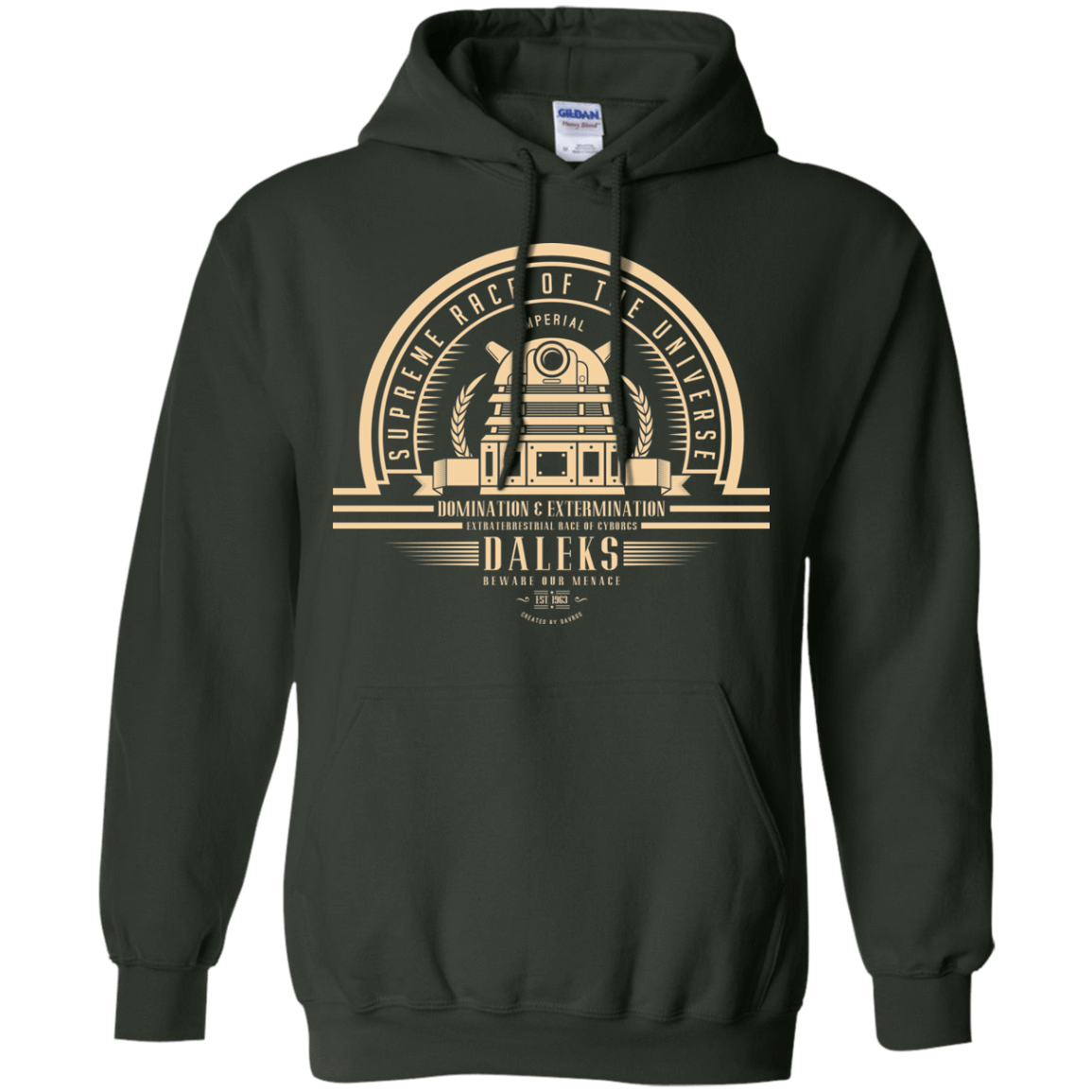 Sweatshirts Forest Green / Small Who Villains Daleks Pullover Hoodie