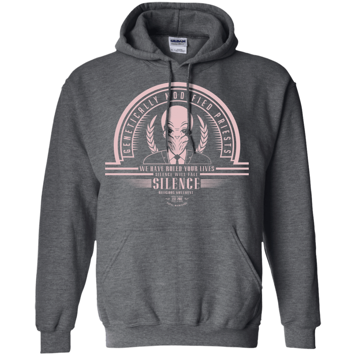 Sweatshirts Dark Heather / Small Who Villains Silence Pullover Hoodie