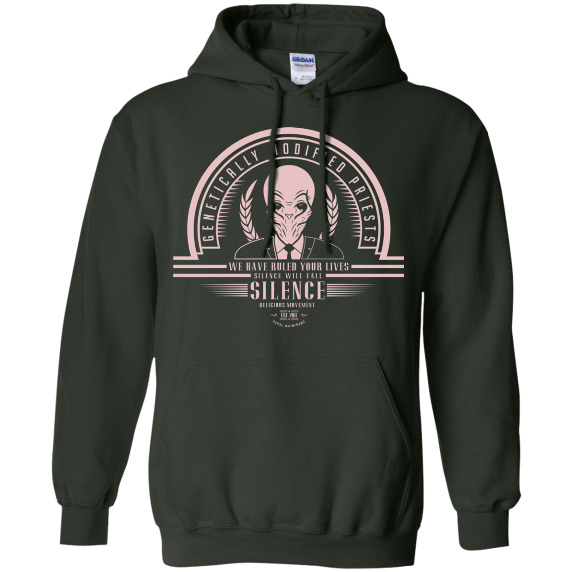 Sweatshirts Forest Green / Small Who Villains Silence Pullover Hoodie