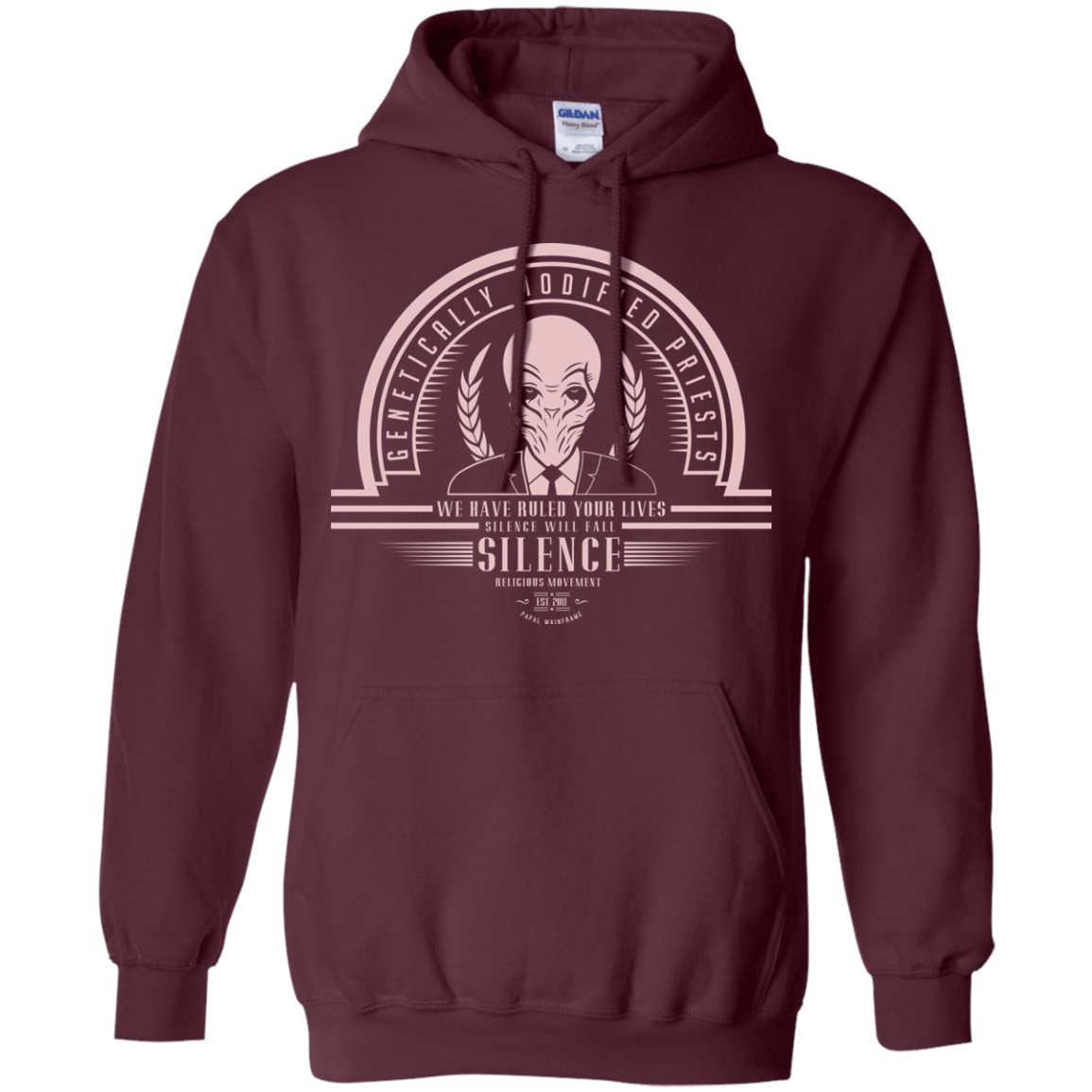 Sweatshirts Maroon / Small Who Villains Silence Pullover Hoodie