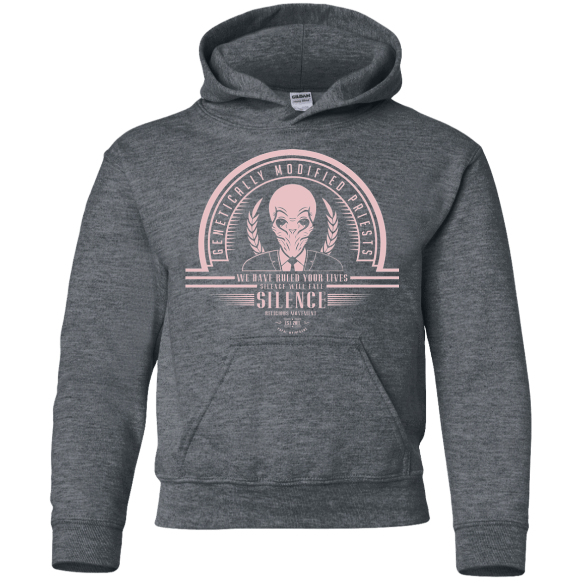 Sweatshirts Dark Heather / YS Who Villains Silence Youth Hoodie