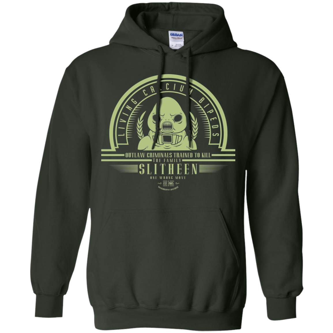 Sweatshirts Forest Green / Small Who Villains Slitheen Pullover Hoodie