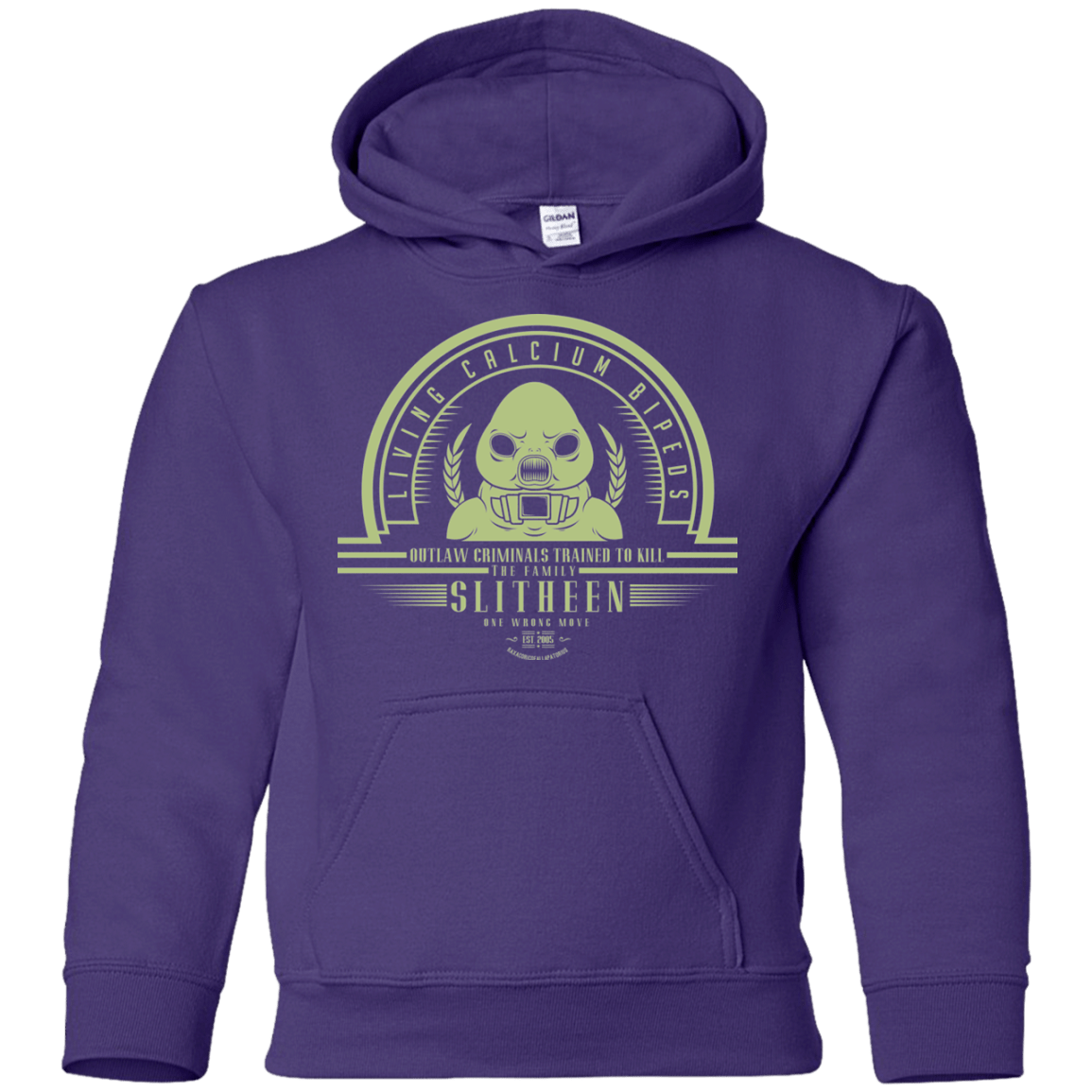 Sweatshirts Purple / YS Who Villains Slitheen Youth Hoodie