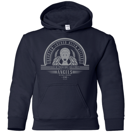 Sweatshirts Navy / YS Who Villains Weeping Angels Youth Hoodie