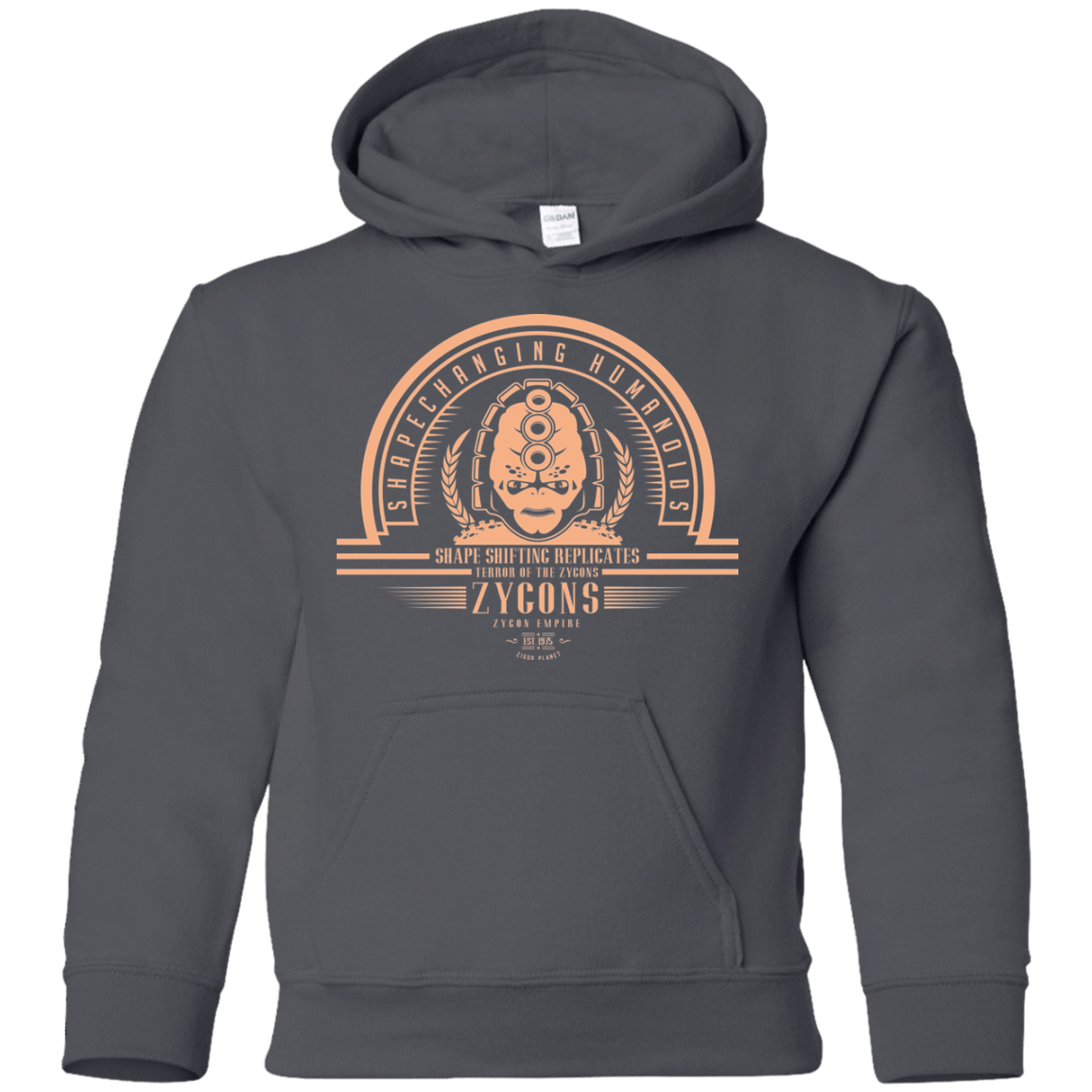Sweatshirts Charcoal / YS Who Villains Zygons Youth Hoodie