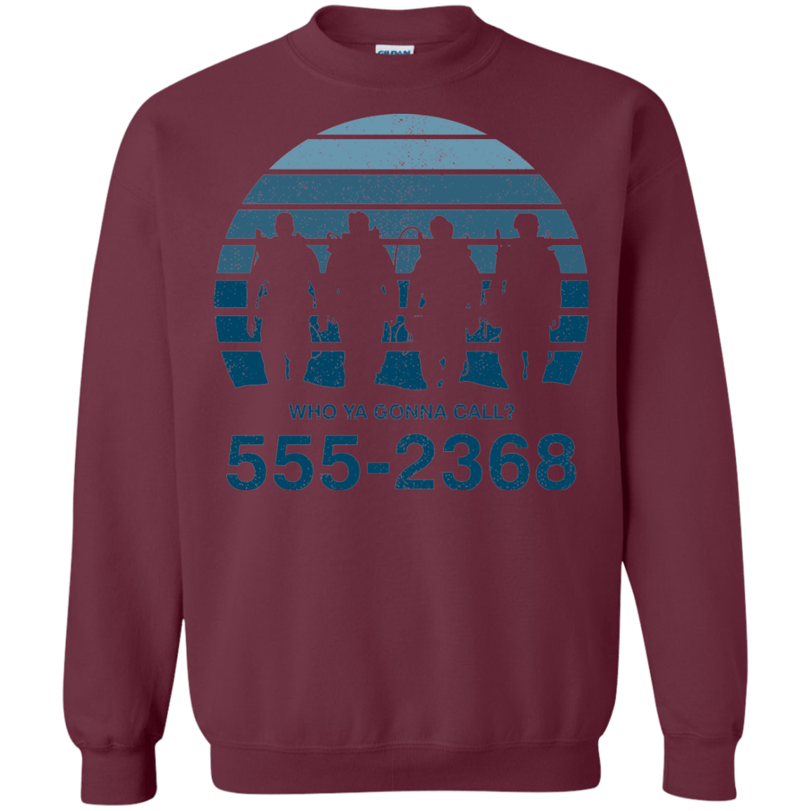 Sweatshirts Maroon / Small Who Ya Gonna Call Crewneck Sweatshirt