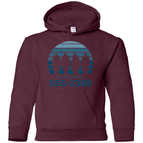 Sweatshirts Maroon / YS Who Ya Gonna Call Youth Hoodie