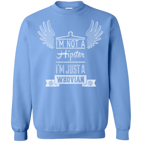 Sweatshirts Carolina Blue / Small Whovian Hipster Crewneck Sweatshirt