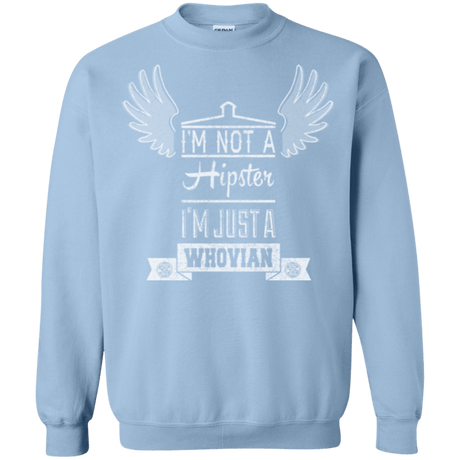 Sweatshirts Light Blue / Small Whovian Hipster Crewneck Sweatshirt
