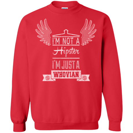 Sweatshirts Red / Small Whovian Hipster Crewneck Sweatshirt