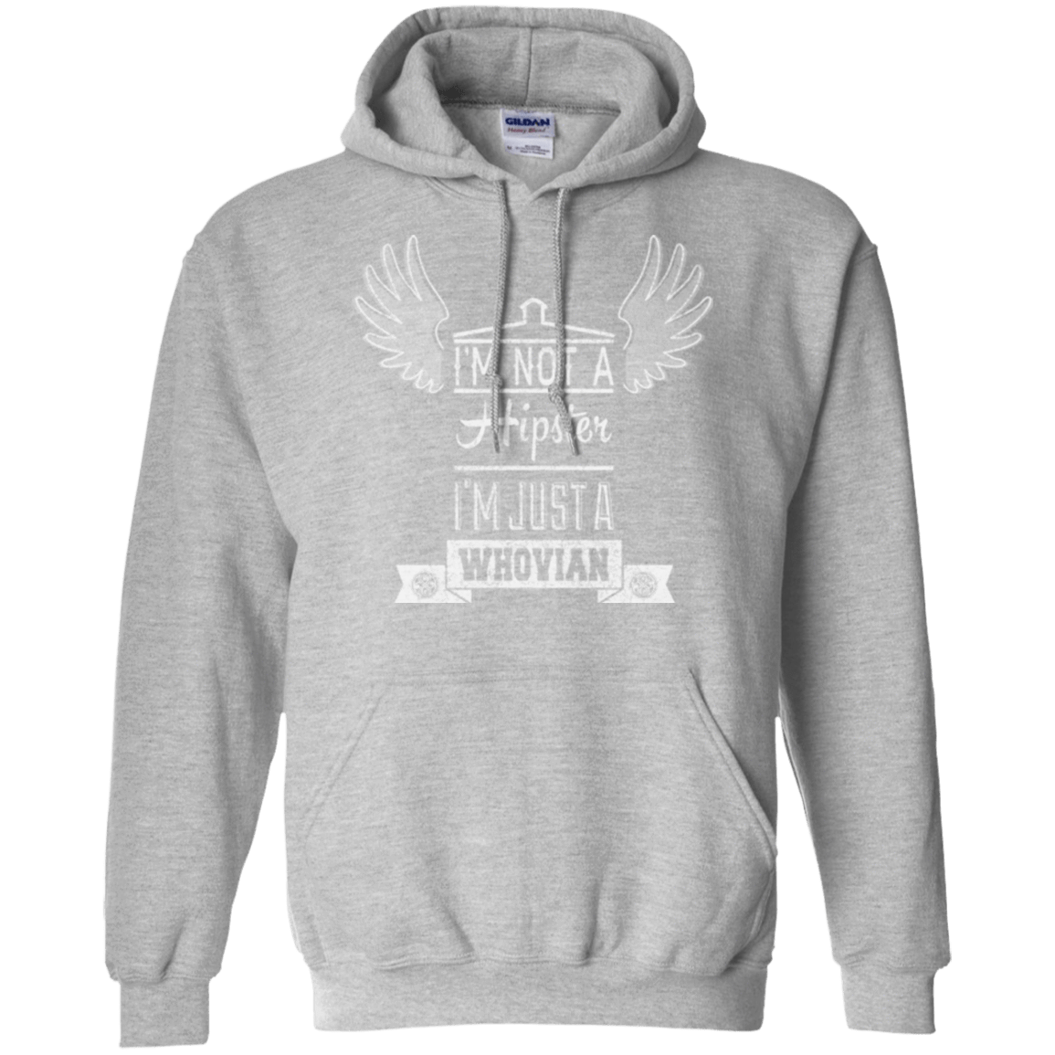 Sweatshirts Sport Grey / Small Whovian Hipster Pullover Hoodie