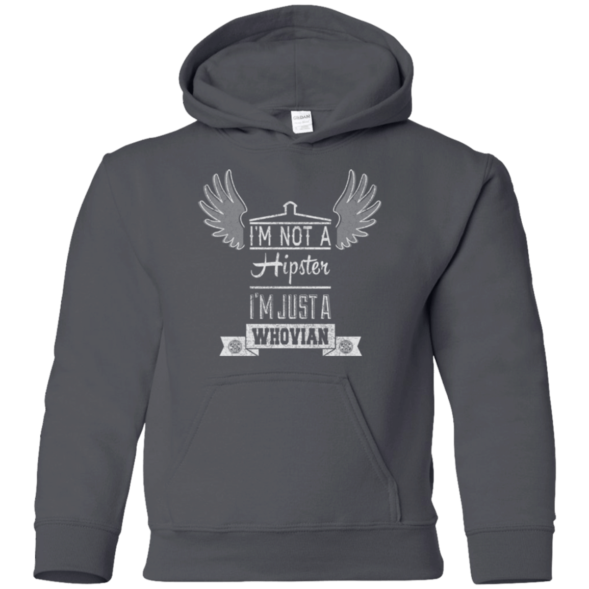Sweatshirts Charcoal / YS Whovian Hipster Youth Hoodie