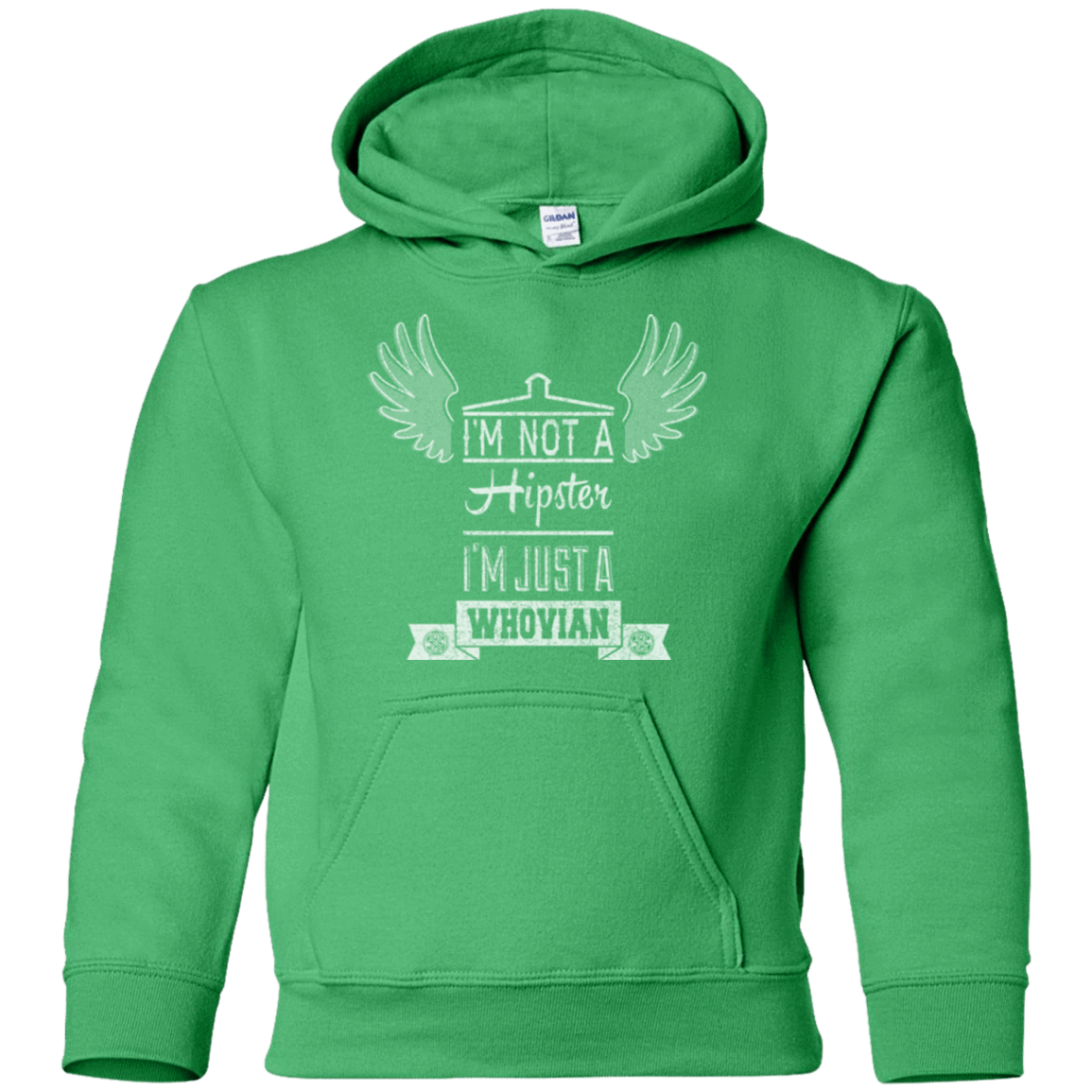 Sweatshirts Irish Green / YS Whovian Hipster Youth Hoodie