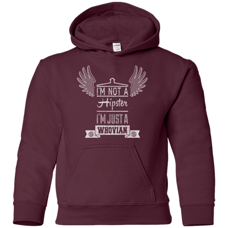Sweatshirts Maroon / YS Whovian Hipster Youth Hoodie