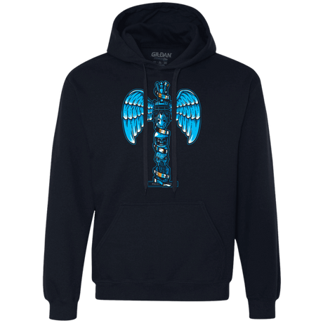 Sweatshirts Navy / Small WHOVIAN TOTEM Premium Fleece Hoodie