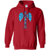 Sweatshirts Red / Small WHOVIAN TOTEM Pullover Hoodie