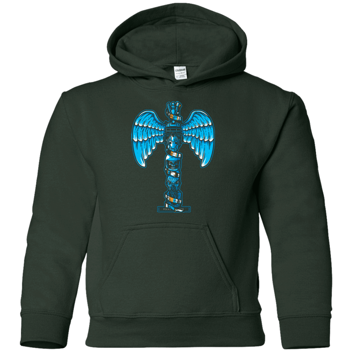 Sweatshirts Forest Green / YS WHOVIAN TOTEM Youth Hoodie