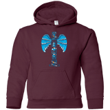 Sweatshirts Maroon / YS WHOVIAN TOTEM Youth Hoodie