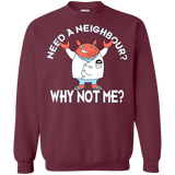 Sweatshirts Maroon / Small Why not me Crewneck Sweatshirt