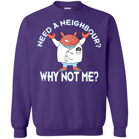 Sweatshirts Purple / Small Why not me Crewneck Sweatshirt