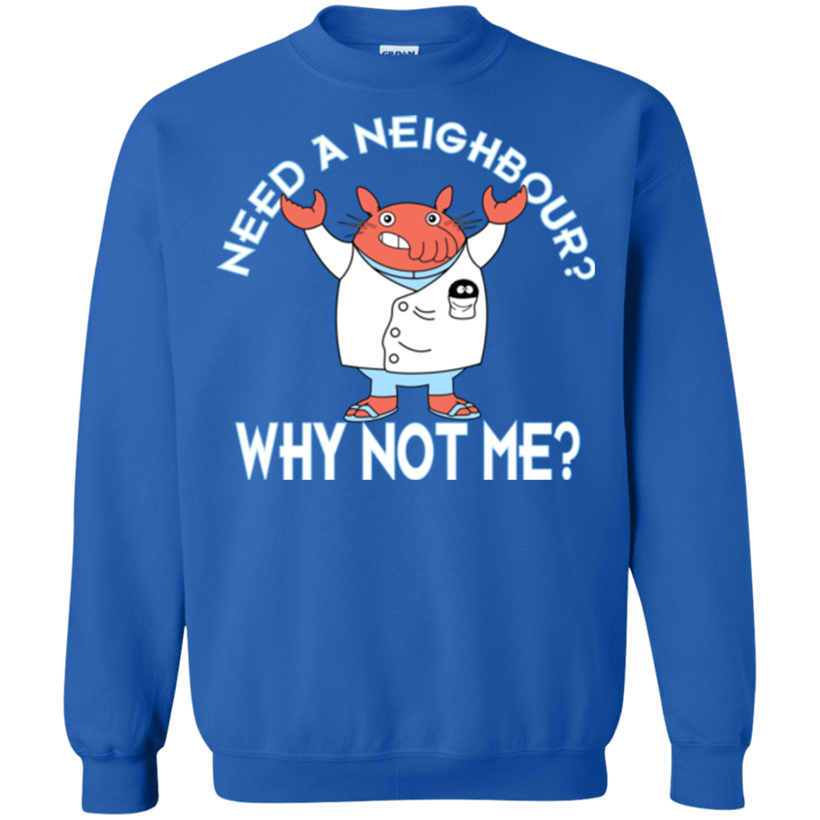 Sweatshirts Royal / Small Why not me Crewneck Sweatshirt