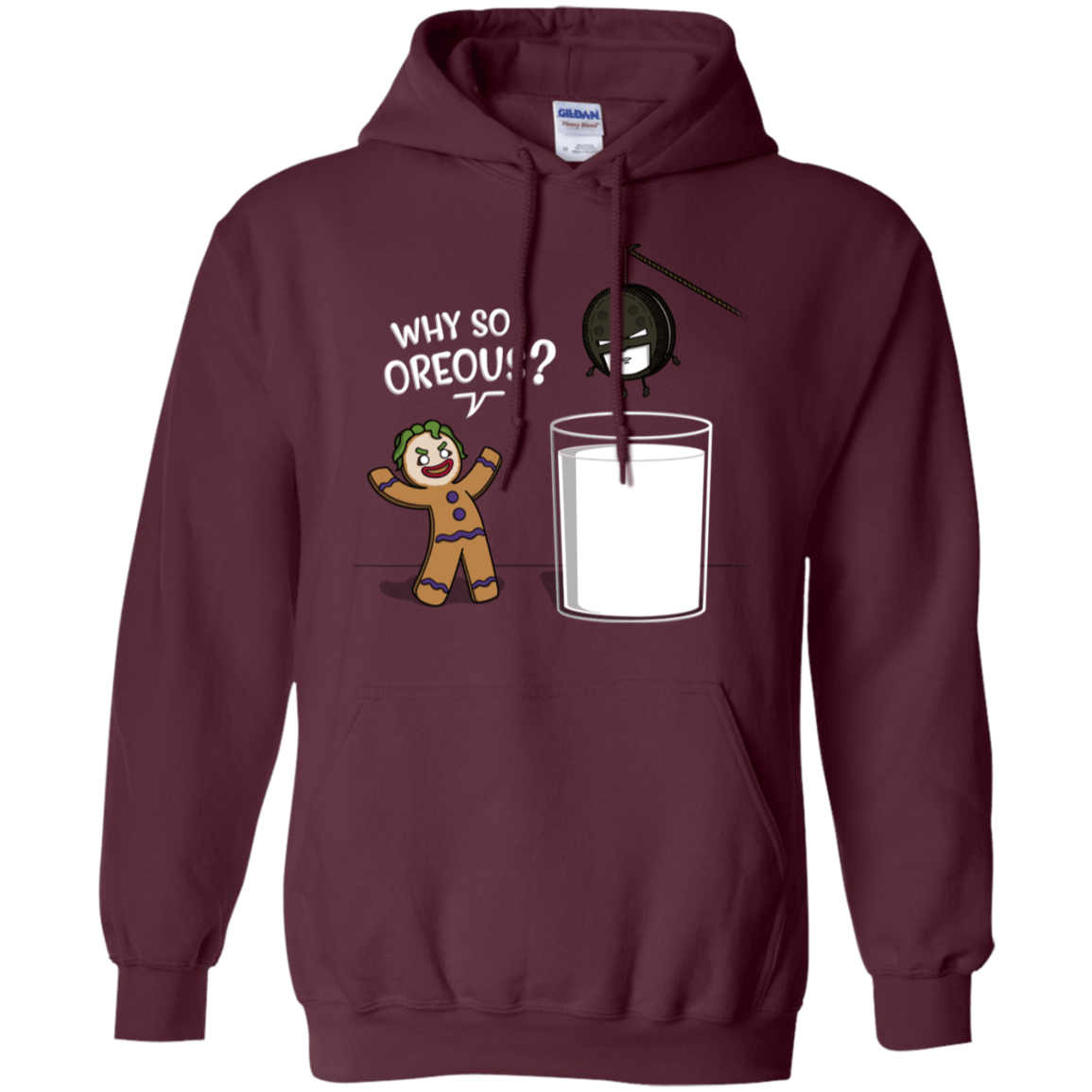 Sweatshirts Maroon / S Why So Oreous Pullover Hoodie