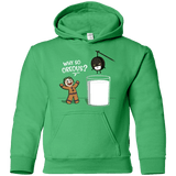 Sweatshirts Irish Green / YS Why So Oreous Youth Hoodie