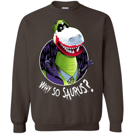 Sweatshirts Dark Chocolate / Small Why So Saurus Crewneck Sweatshirt