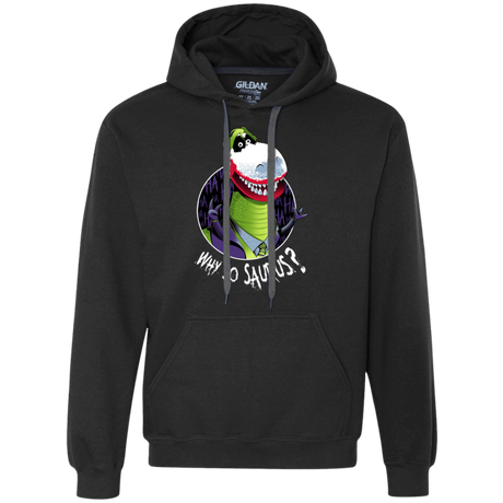 Sweatshirts Black / Small Why So Saurus Premium Fleece Hoodie