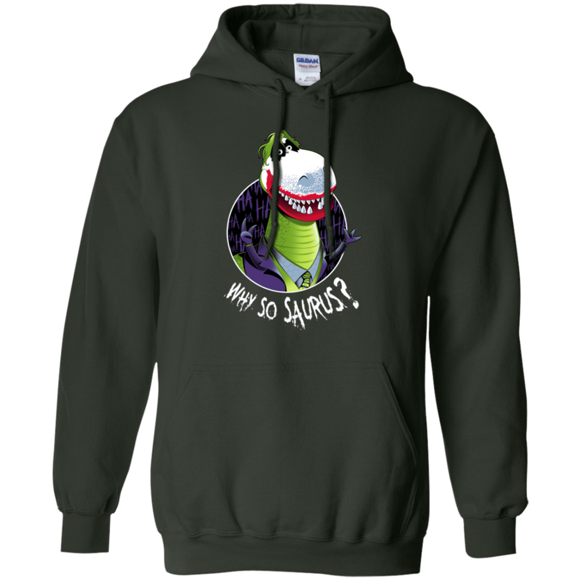 Sweatshirts Forest Green / Small Why So Saurus Pullover Hoodie