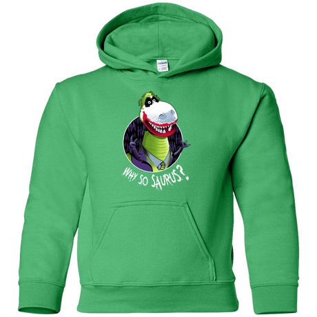 Sweatshirts Irish Green / YS Why So Saurus Youth Hoodie