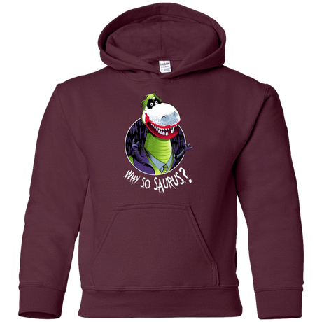 Sweatshirts Maroon / YS Why So Saurus Youth Hoodie