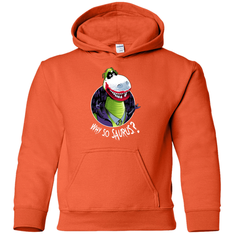 Sweatshirts Orange / YS Why So Saurus Youth Hoodie