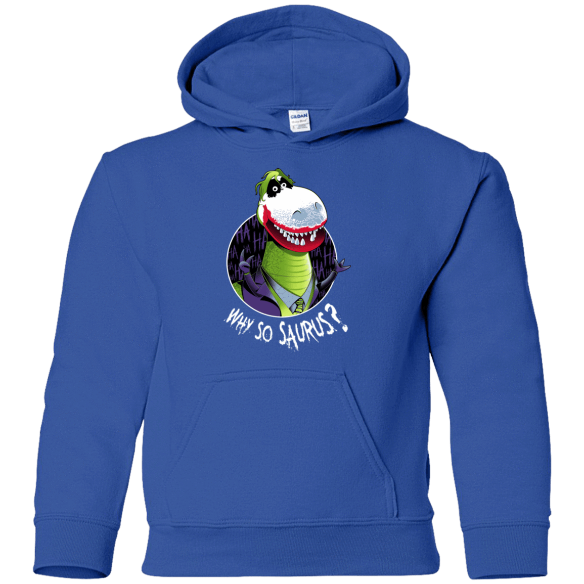 Sweatshirts Royal / YS Why So Saurus Youth Hoodie