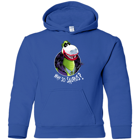 Sweatshirts Royal / YS Why So Saurus Youth Hoodie