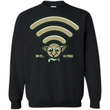 Sweatshirts Black / S Wi-fi is Free Crewneck Sweatshirt