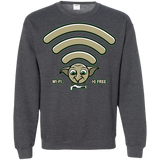 Sweatshirts Dark Heather / S Wi-fi is Free Crewneck Sweatshirt